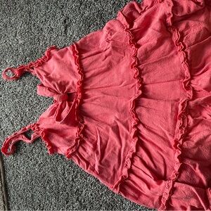 Women's Pink Ruffled Dress